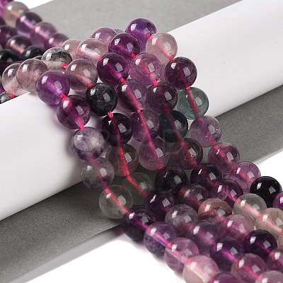 Natural Fluorite Beads Strands G-P530-B09-03-1