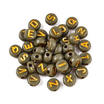 Plating Acrylic Beads PACR-T017-02C-1