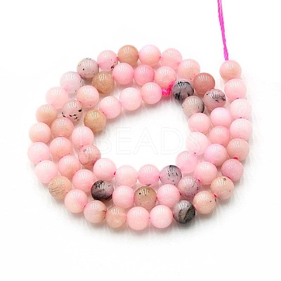 Natural Quartz Beads Strands G-N355-6mm-52-1