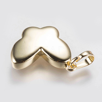 Brass Pendant Cabochon Settings KK-G338-12G-1