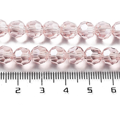 Electroplate Transparent Glass Beads Strands EGLA-A035-T8mm-A20-1