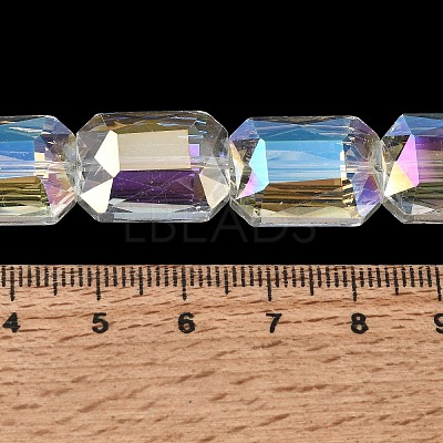 Electroplated Glass Beads EGLA-H002-A-17-1