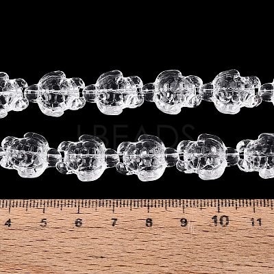 Transparent Glass Beads Strands DGLA-N021-02A-11-1