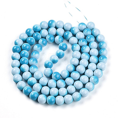 Baking Paint Glass Beads Strands DGLA-N012-10mm-05-1