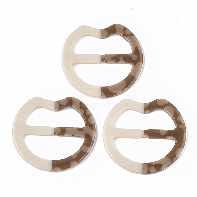 Acrylic Slide Buckles OACR-T020-033B-1