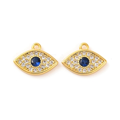 Brass Micro Pave Cubic Zirconia Pendants KK-U017-08E-G-1