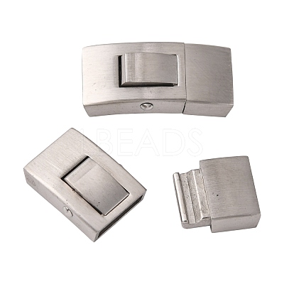 Non-Tarnish 304 Stainless Steel Bayonet Clasps STAS-I171-10P-1