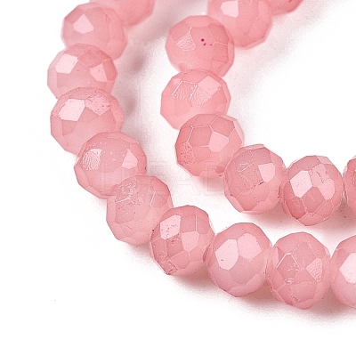 Baking Paint Imitation Jade Glass Bead Strands LS-DGLA-A034-J4MM-A31-1