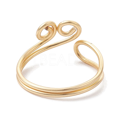 Copper Wire Wrapped Toe Open Ring RJEW-JR00621-1