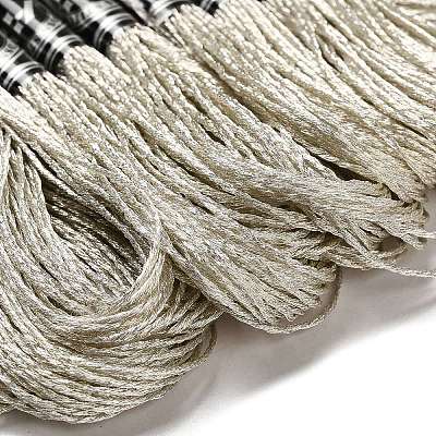 10 Skeins 12-Ply Metallic Polyester Embroidery Floss OCOR-Q057-A02-1