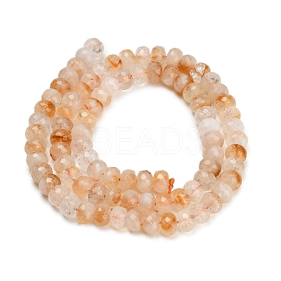 Heated Natural Citrine Beads Strands GG-CBA41EF-A01-6x4mm-1