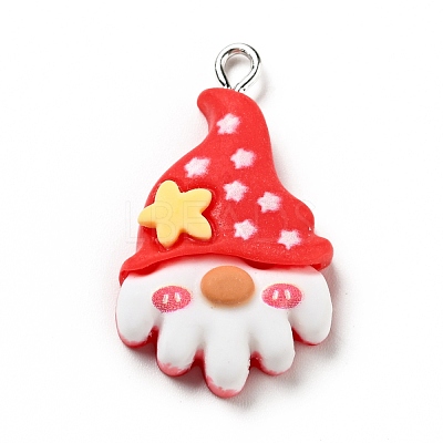 Christmas Opaque Resin Pendants RESI-G043-B06-1