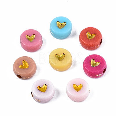 Opaque Acrylic Beads X-PACR-N006-50-A01-1