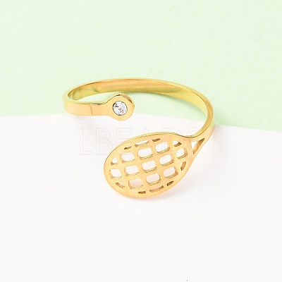 304 Stainless Steel Cuff Open Rings RJEW-D337-01D-G-1