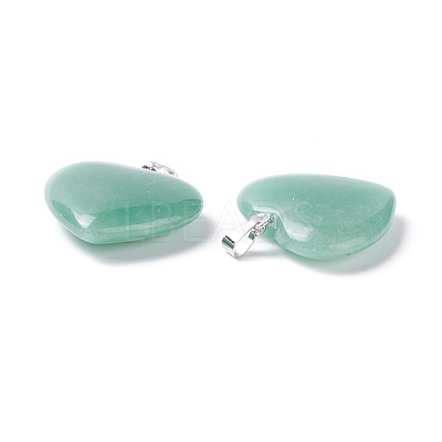 Natural Green Aventurine Pendants G-G956-B37-FF-1