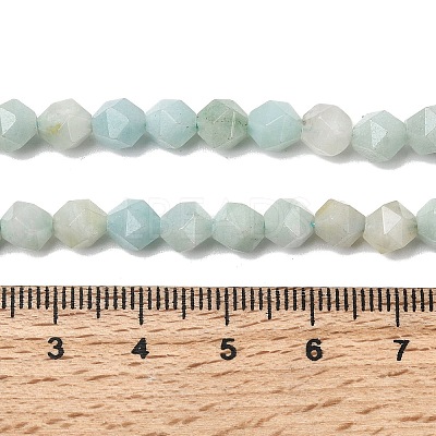 Natural Flower Amazonite Beads Strands G-Z119-A08-01-1