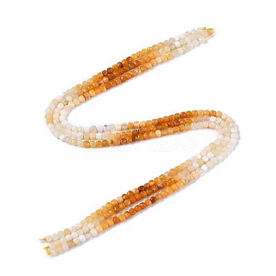 Gradient Color Natural Topaz Jade Beads Strands G-N342-136-1