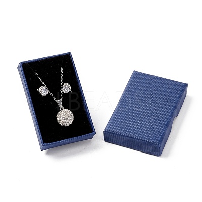 Paper with Sponge Mat Necklace Boxes OBOX-G018-02E-1