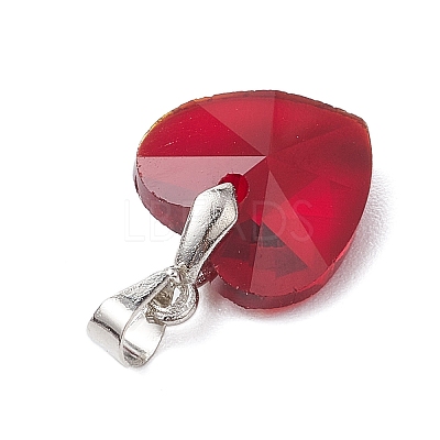 10Pcs Glass Pendants PALLOY-JF03119-03-1
