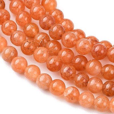Natural Red Aventurine Beads Strands G-Z116-A24-3mm-1