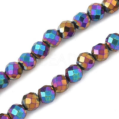 Electroplated Synthetic Non-magnetic Hematite Beads Strands G-A263-B01-01A-1