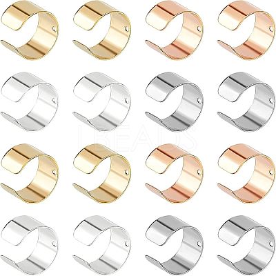 80Pcs 4 Colors 304 Stainless Steel Ear Cuff Findings STAS-UN0023-17-1
