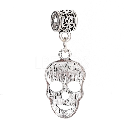 Tibetan Style Alloy European Dangle Charms PALLOY-H170-07AS-1