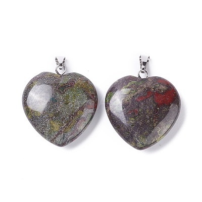 Natural Drangon Blood Pendants G-G956-B29-FF-1