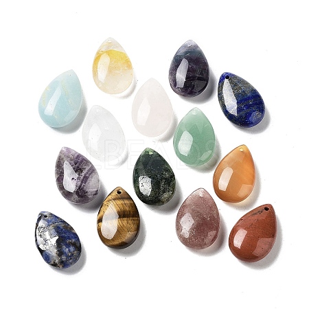 Natural Mixed Stone Pendants G-P525-17-1