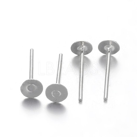 Rack Plating Iron Ear Studs Findings X-IFIN-M029-06P-NR-1