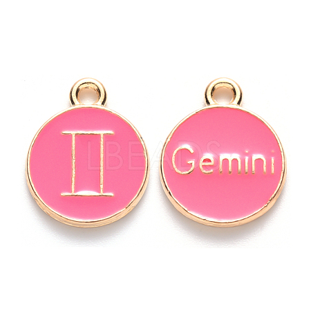 Alloy Enamel Pendants ENAM-S124-01A-03I-1