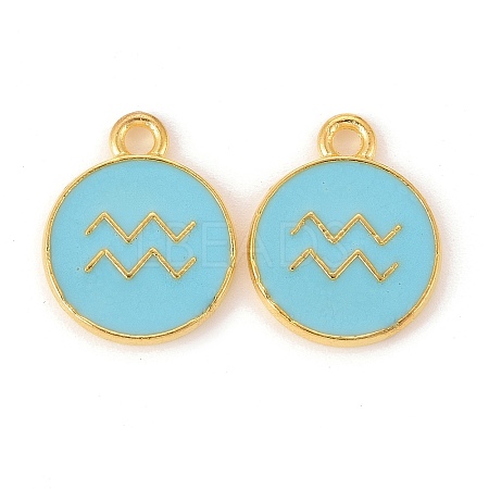 Alloy Enamel Pendants LS-ENAM-S124-01B-16J-1