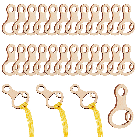 30Pcs Wood Thread Winding Boards FIND-PH0020-67B-1