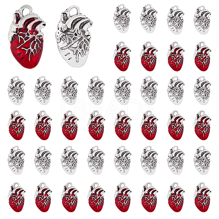 60Pcs 2 Style Tibetan Style Alloy Pendants FIND-DC0003-50-1
