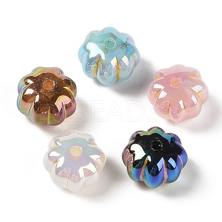 Opaque Acrylic Beads OACR-G035-07-1