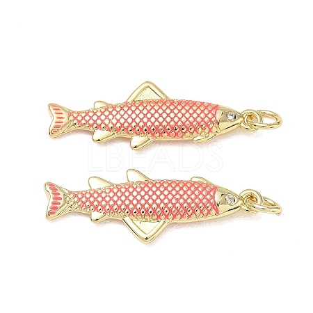 Brass Enamel Pendants KK-CBA9234-13G-02-1