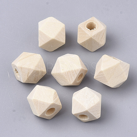 Natural Wood Beads X-WOOD-S053-45-1