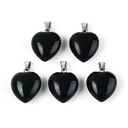 Natural Obsidian Pendants G-T143-49A-1