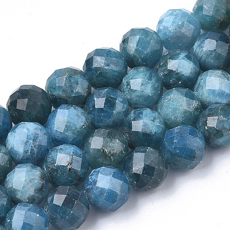 Natural Apatite Beads Strands X-G-S345-6mm-008-1