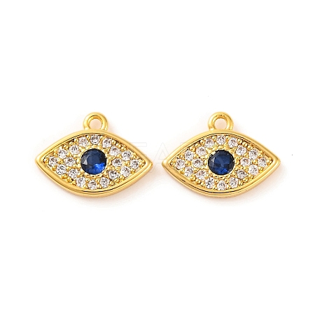 Brass Micro Pave Cubic Zirconia Pendants KK-U017-08E-G-1