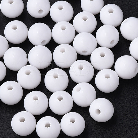 Opaque Acrylic Beads MACR-S370-C12mm-01-1