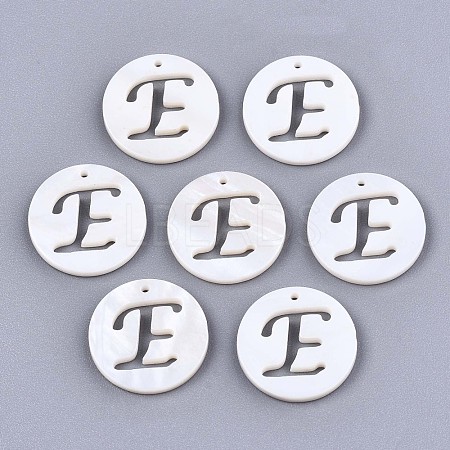 Natural Freshwater Shell Charms SHEL-S276-119E-1