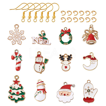 DIY Christmas Earring Making Kits DIY-TA0002-86-1
