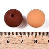 Rubberized Style Imitated Silicone Acrylic Beads MACR-T048-01A-04-3