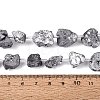 Electroplate Raw Rough Natural Amethyst Beads Strands G-Q610-06E-5