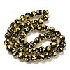 Handmade Silver/Gold Foil Lampwork Beads Strands LAMP-L079-07D-2
