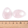 Natural Rose Quartz Large Hole Pendants G-N348-06B-02-3