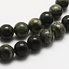 Natural Green Wood Lace Stone Beads Strands G-J358-04-8mm-3