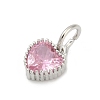 Brass Micro Pave Cubic Zirconia Pendants KK-H204-01P-02-2