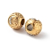 Ion Plating(IP) 304 Stainless Steel Rhinestone European Beads STAS-A092-10C-G-2